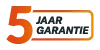 5 jaar garantie