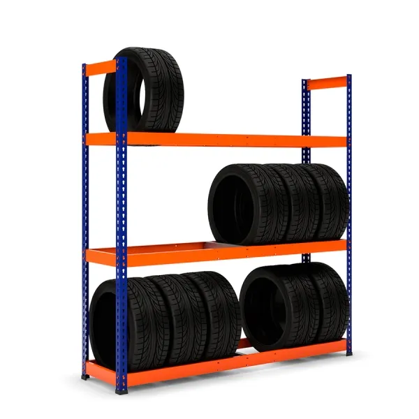 MaxPlus bandenstelling met lading blauw en oranje