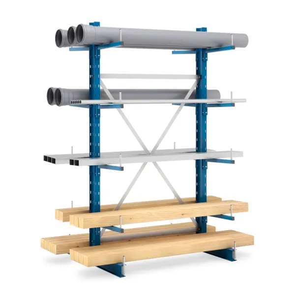 Draagarmstelling Dubbelzijdig met lading