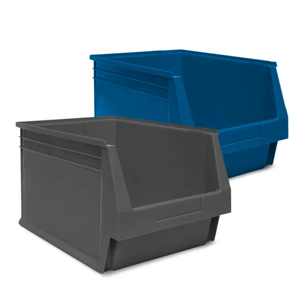 Pack 6 stapelbare magazijnbakken nr. 60