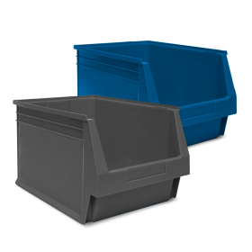 Pack 6 stapelbare magazijnbakken nr. 60
